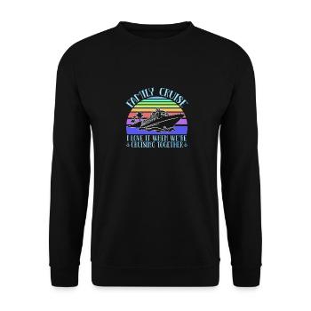 Kreuzfahrt Familie Urlaub - Unisex Pullover - Schwarz - Vorne - Alina (178cm) & Michal (187cm)