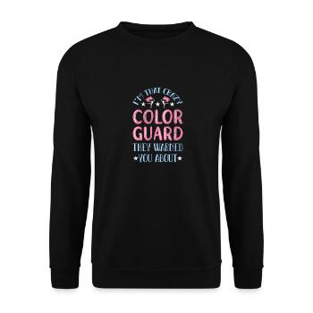 Color Guard - Unisex Sweatshirt - black - Front - Alina (178cm) & Michal (187cm)