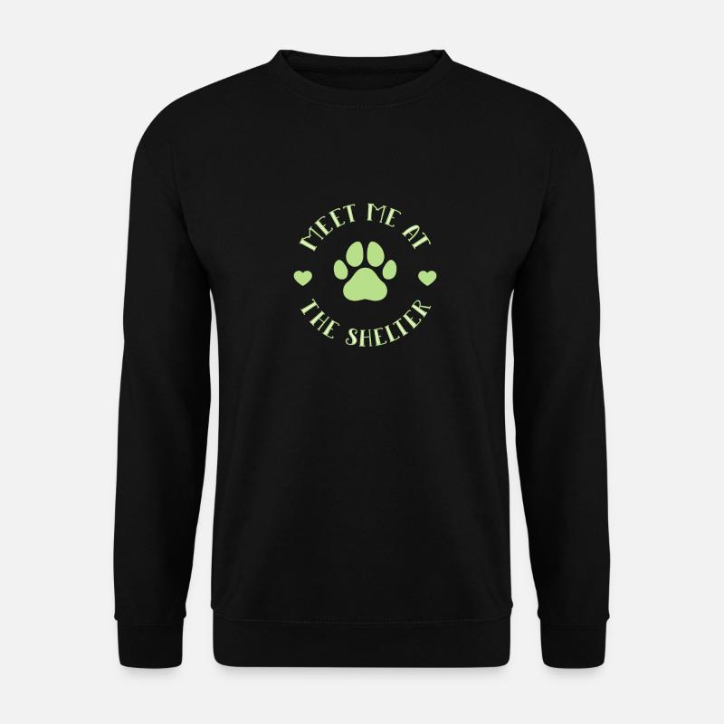 Hund Adoptiert Tierschutz - Unisex Pullover - Schwarz