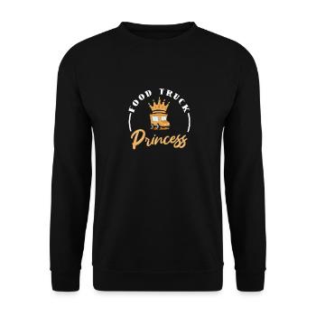 Food Truck Streetfood - Sweat-shirt Unisexe - noir - Devant - Alina (178cm) & Michal (187cm)