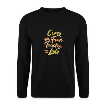 Food Truck Streetfood - Sweat-shirt Unisexe - noir - Devant - Alina (178cm) & Michal (187cm)