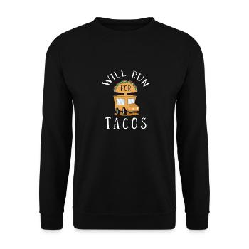 Food Truck Streetfood - Sweat-shirt Unisexe - noir - Devant - Alina (178cm) & Michal (187cm)