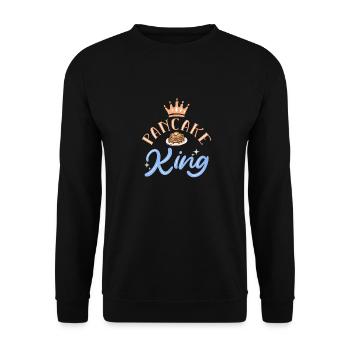 Pfannkuchen - Unisex Pullover - Schwarz - Vorne - Alina (178cm) & Michal (187cm)