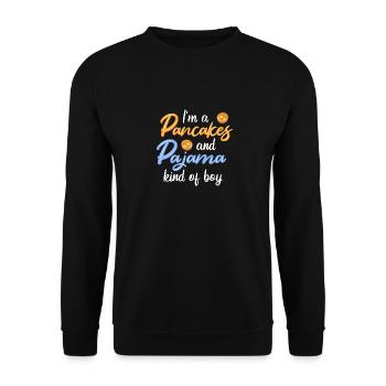 Crêpe - Sweat-shirt Unisexe - noir - Devant - Alina (178cm) & Michal (187cm)
