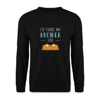 Crêpe - Sweat-shirt Unisexe - noir - Devant - Alina (178cm) & Michal (187cm)