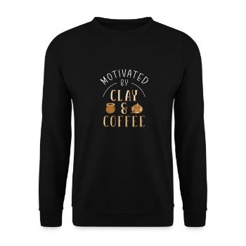 Töpfern Töpfer Keramik - Unisex Pullover - Schwarz - Vorne - Alina (178cm) & Michal (187cm)