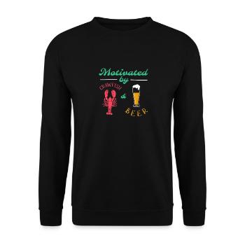 Langusten Languste - Unisex Pullover - Schwarz - Vorne - Alina (178cm) & Michal (187cm)