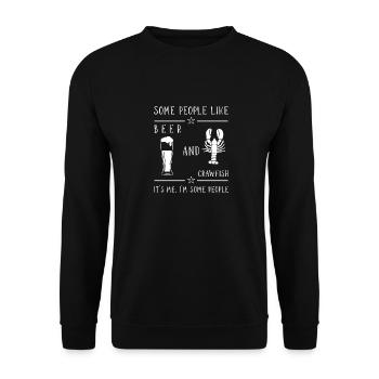 Langusten Languste - Unisex Pullover - Schwarz - Vorne - Alina (178cm) & Michal (187cm)