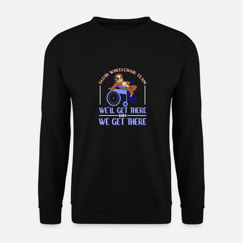 Rollstuhl Rollstuhlfahrer - Unisex Pullover - Schwarz