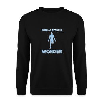 Rollstuhl Rollstuhlfahrer - Unisex Pullover - Schwarz - Vorne - Alina (178cm) & Michal (187cm)