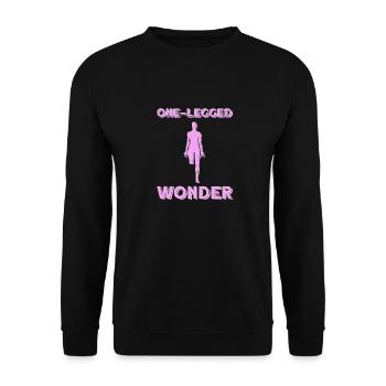 Wheelchair wheelchair access - Unisex Sweatshirt - black - Front - Alina (178cm) & Michal (187cm)