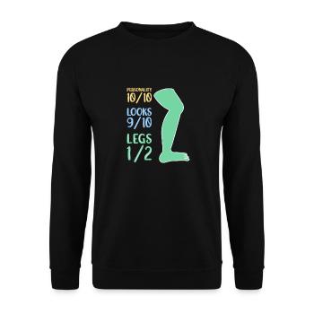Wheelchair wheelchair access - Unisex Sweatshirt - black - Front - Alina (178cm) & Michal (187cm)