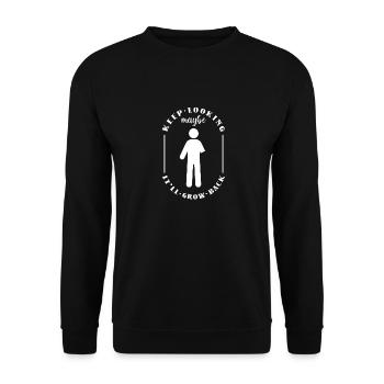 Wheelchair wheelchair access - Unisex Sweatshirt - black - Front - Alina (178cm) & Michal (187cm)