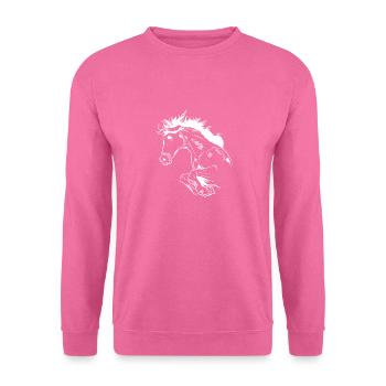 Équitation Sport équestre - Sweat-shirt Unisexe - rose - Devant