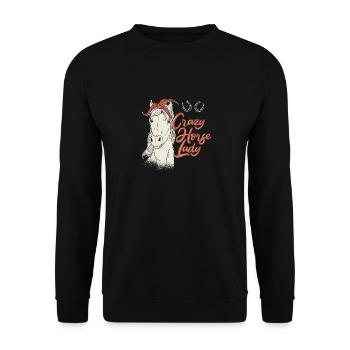 Équitation Sport équestre - Sweat-shirt Unisexe - noir - Devant - Alina (178cm) & Michal (187cm)