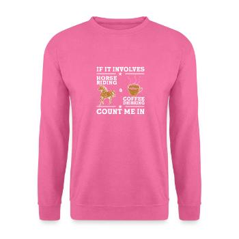 Équitation Sport équestre - Sweat-shirt Unisexe - rose - Devant