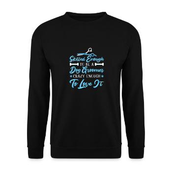 Toiletteur pour chiens Toiletteur pour chien - Sweat-shirt Unisexe - noir - Devant - Alina (178cm) & Michal (187cm)