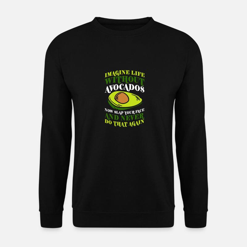 Avocado - Unisex Pullover - Schwarz