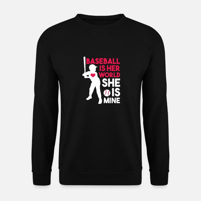 Baseball player Baseball - Unisex Sweatshirt - black