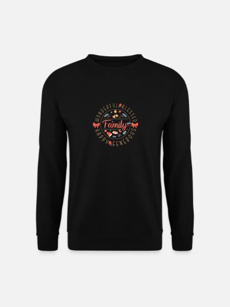 Weihnachten Familie - Unisex Pullover - Schwarz