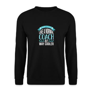 Swimming Swimmers - Unisex Sweatshirt - black - Front - Alina (178cm) & Michal (187cm)