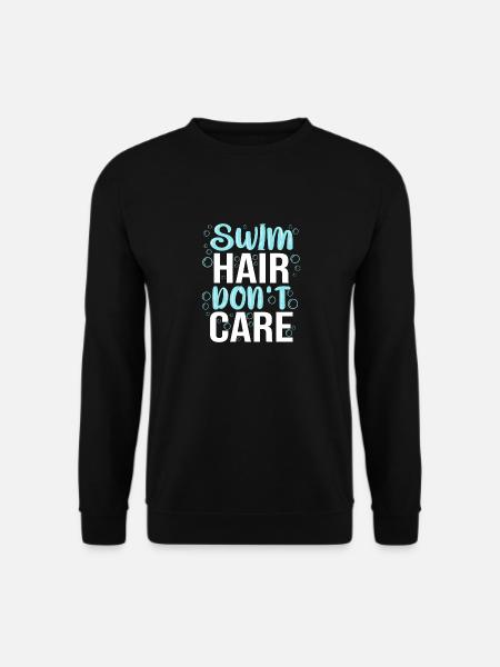 Schwimmen Schwimmer - Unisex Pullover - Schwarz
