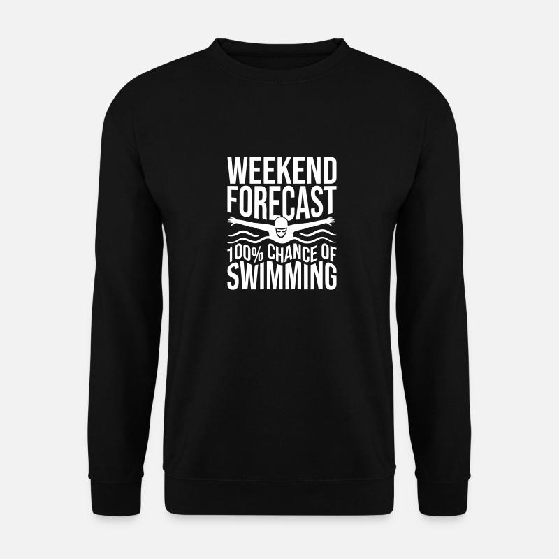 Schwimmen Schwimmer - Unisex Pullover - Schwarz