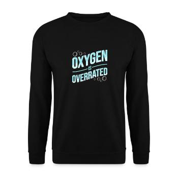 Schwimmen Schwimmer - Unisex Pullover - Schwarz - Vorne - Alina (178cm) & Michal (187cm)