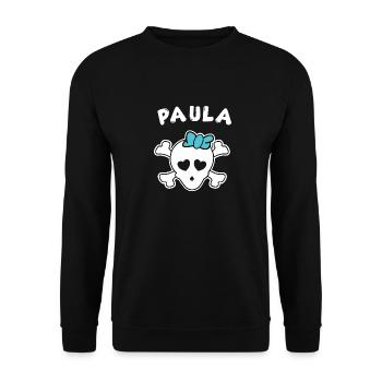 Pirate Paula Design for Girls and Women - Unisex Sweatshirt - black - Front - Alina (178cm) & Michal (187cm)