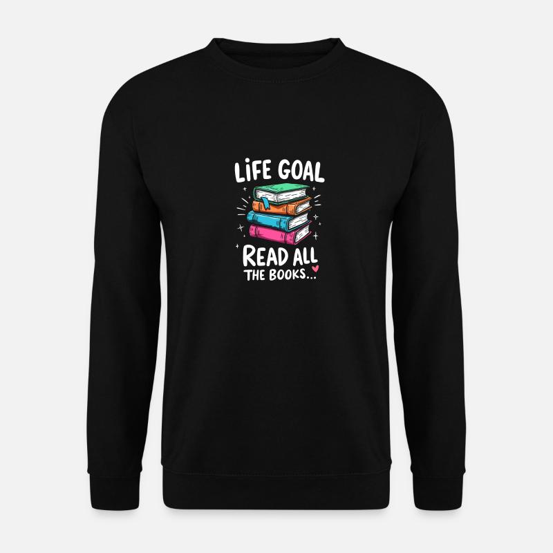 Read all books - Unisex Sweatshirt - black