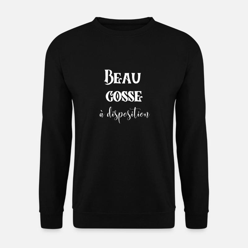Beau gosse à disposition - Sweat-shirt Unisexe - noir