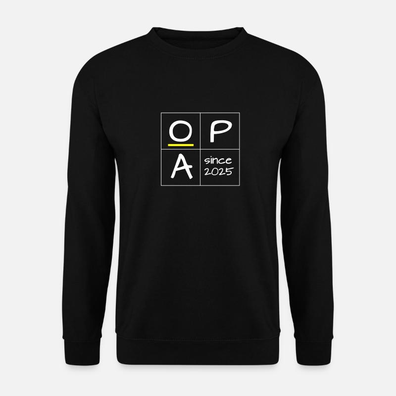OPA Design in weißen Buchstaben - Unisex Pullover - Schwarz