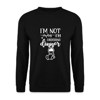 Baby - Unisex Sweatshirt - black - Front - Alina (178cm) & Michal (187cm)