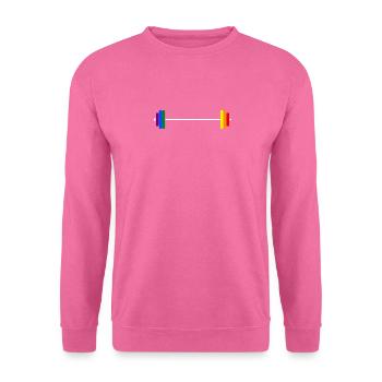 Barre de la fierté - Sweat-shirt Unisexe - rose - Devant