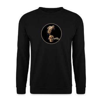 Elsass Storch Crane - Unisex Pullover - Schwarz - Vorne - Alina (178cm) & Michal (187cm)