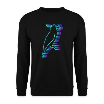Cockatoo Vintage Cockatoos Women Bird Parrot - Unisex Sweatshirt - black - Front - Alina (178cm) & Michal (187cm)
