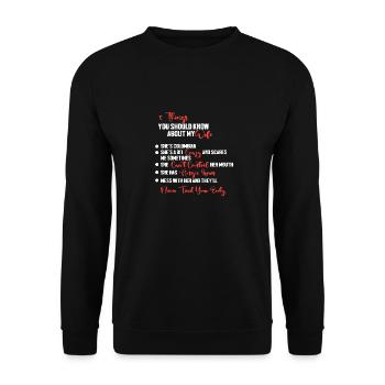 Colombia - Unisex Sweatshirt - black - Front - Alina (178cm) & Michal (187cm)
