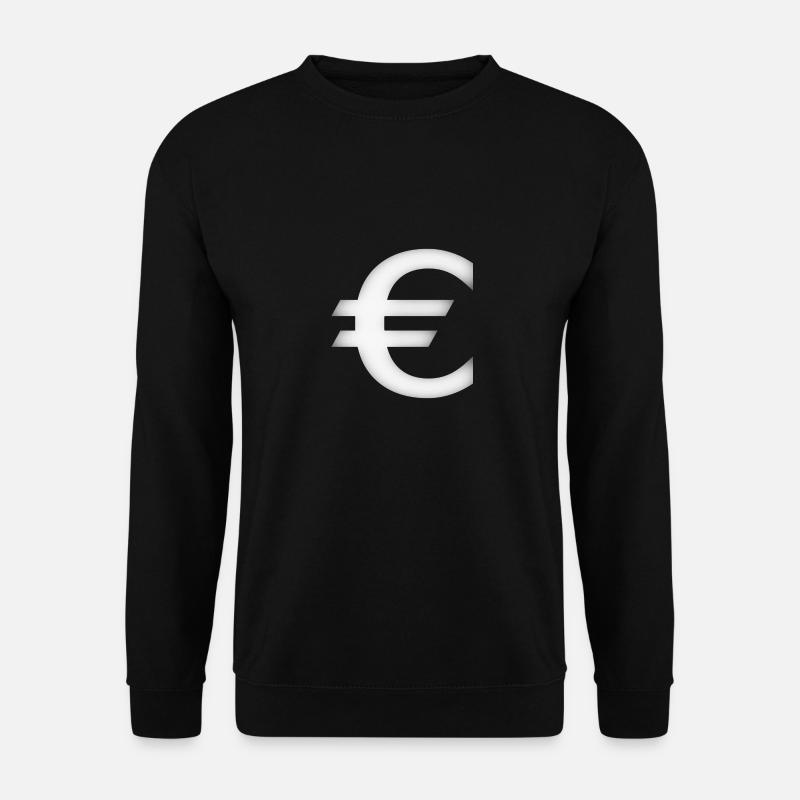 Euro white - Unisex Pullover - Schwarz