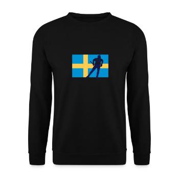 Biathlon - Langlauf -Schweden - Sweden - Unisex Pullover - Schwarz - Vorne - Alina (178cm) & Michal (187cm)
