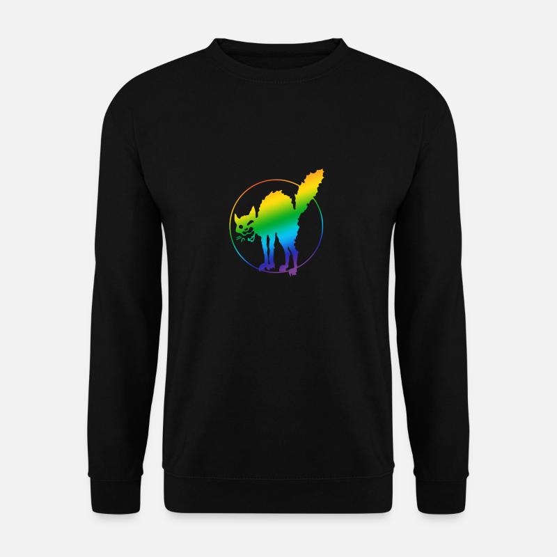 Anarchy Cat LGBT - Unisex Sweatshirt - black