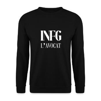 INFJ l'avocat T-shirt sweat-shirt homme - Sweat-shirt Unisexe - noir - Devant - Alina (178cm) & Michal (187cm)