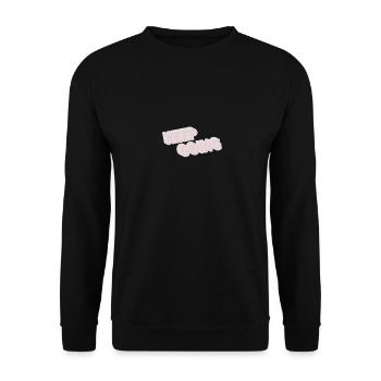 Spruch Motivation keep going Geschenk Sport - Unisex Pullover - Schwarz - Vorne - Alina (178cm) & Michal (187cm)