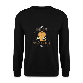 Mammouth - Sweat-shirt Unisexe - noir - Devant - Alina (178cm) & Michal (187cm)