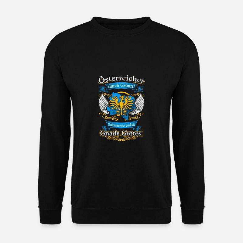 Niederösterreicher durch die Gnade Gottes - Unisex Pullover - Schwarz
