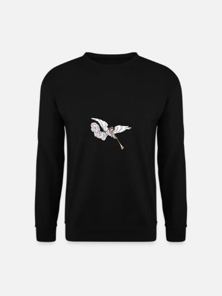 Fantasy angel song trumpet - Unisex Sweatshirt - black