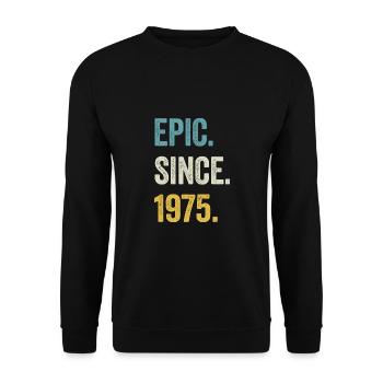 49e anniversaire 49 ans d’épopée depuis 1975 - Sweat-shirt Unisexe - noir - Devant - Alina (178cm) & Michal (187cm)