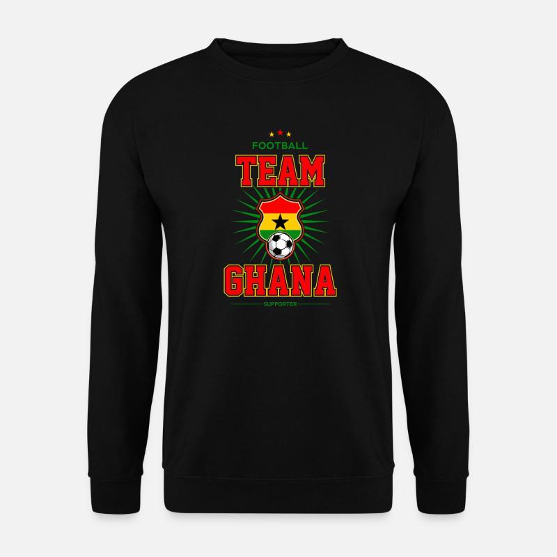 Ghana - Unisex Pullover - Schwarz