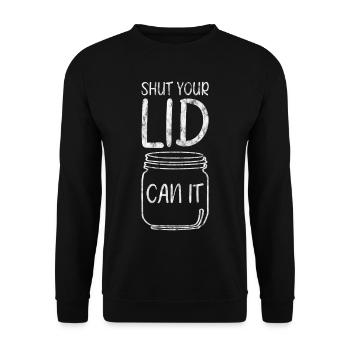 Fermez votre couvercle et pouvez-vous 3 - Sweat-shirt Unisexe - noir - Devant - Alina (178cm) & Michal (187cm)
