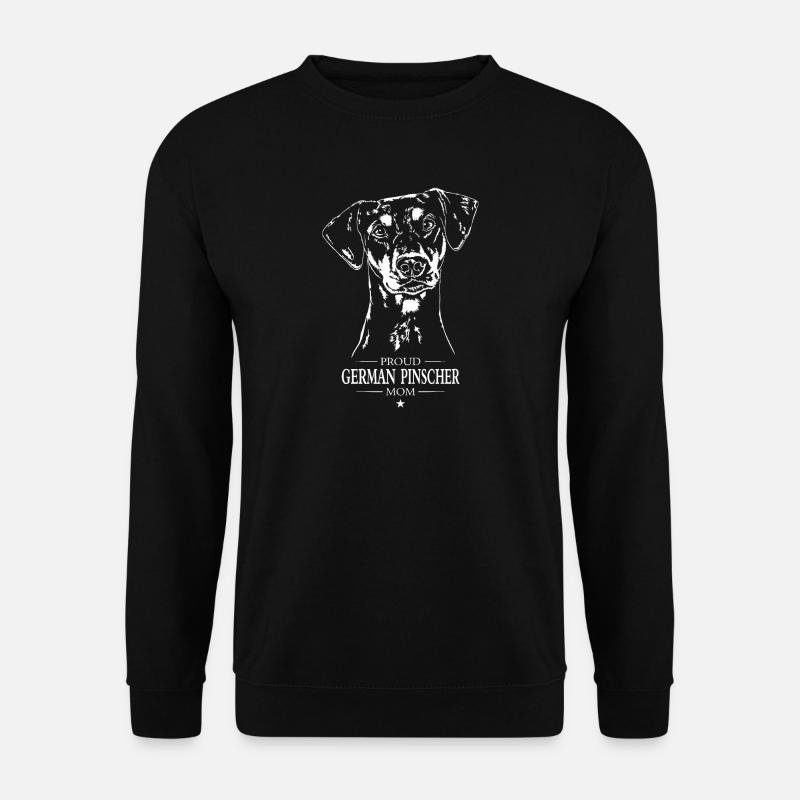 German Pinscher Mom Hunde Hund Wilsigns - Unisex Pullover - Schwarz