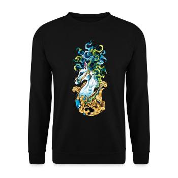 Magic Beast - Unisex Sweatshirt - black - Front - Alina (178cm) & Michal (187cm)